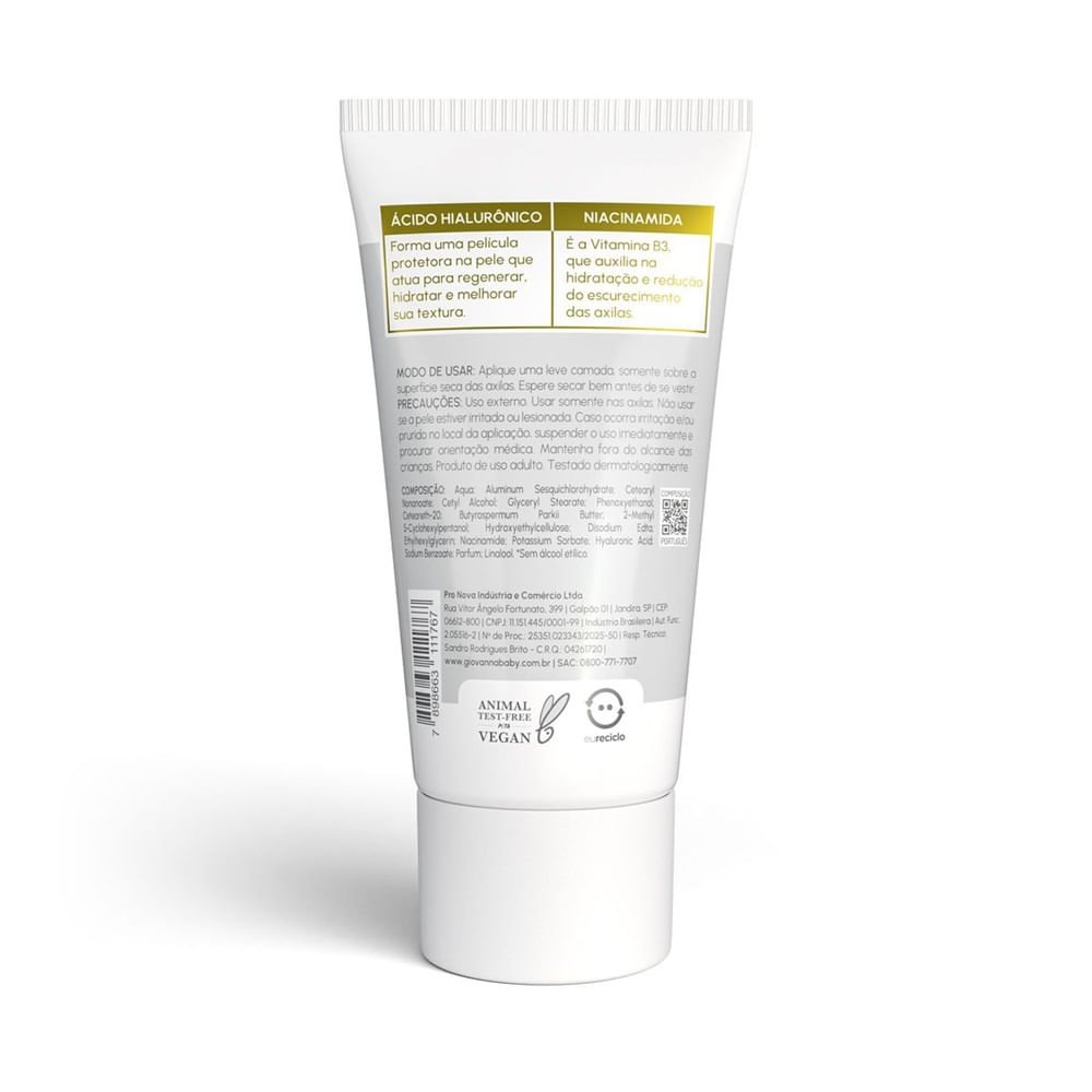 Desodorante Giovanna Baby Creme Sérum Clinical Blanc Vanilla 60g 60g 2