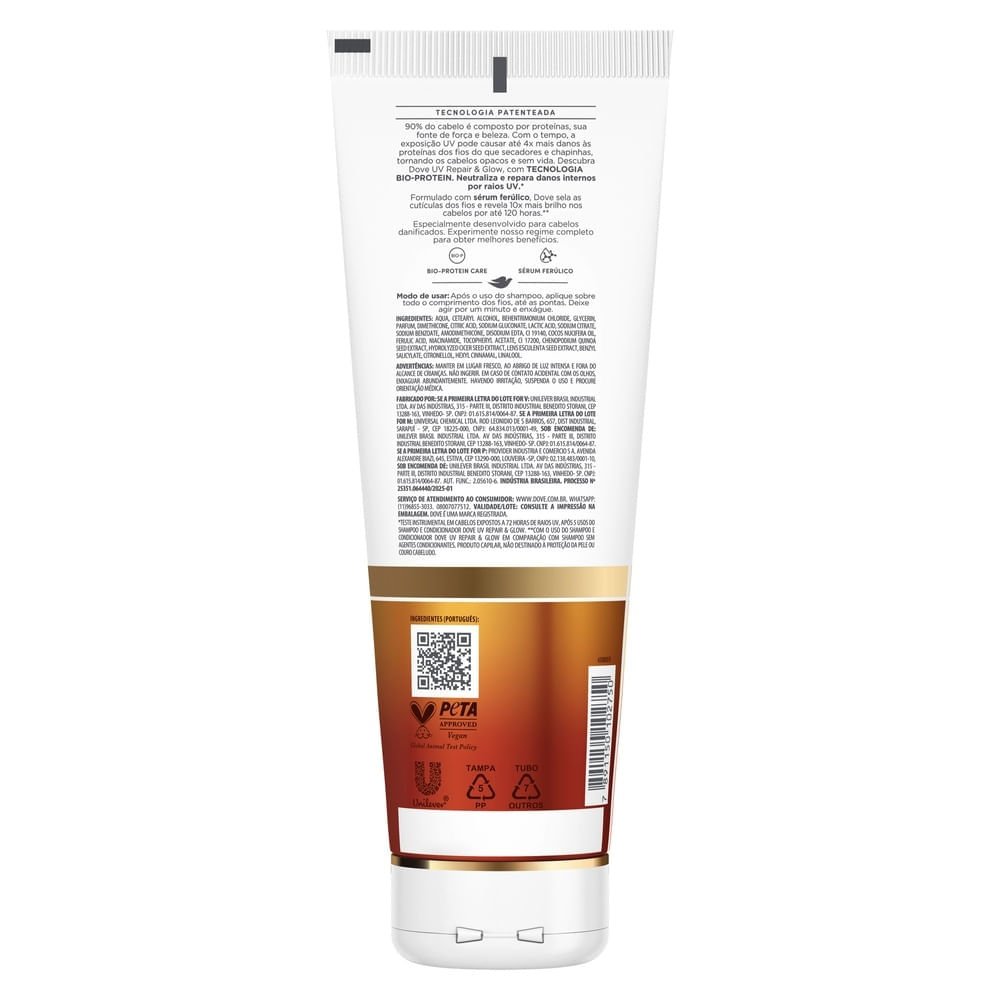 Condicionador Dove UV Repair e Glow + Ferúlico 250ml 250ml 3