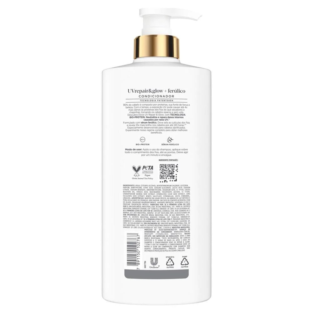 Condicionador Dove UV Repair & Glow Ferúlico 600ml 600ml 3