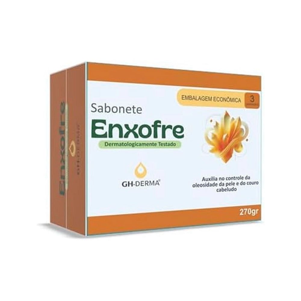 Sabonete em Barra GH Enxofre Antiacne 3 Unidades 90g
