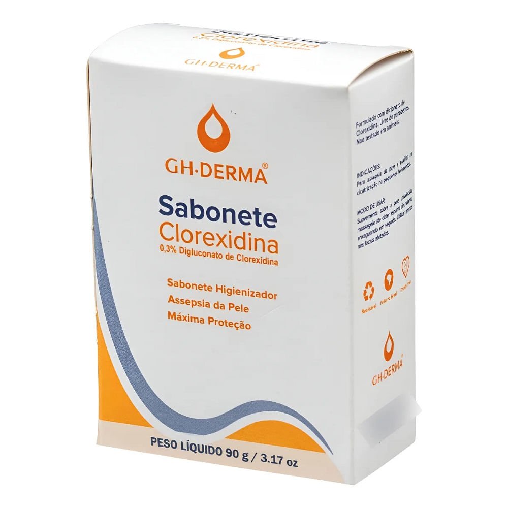 Sabonete Clorexidina 0,3% Barra GH 90g
