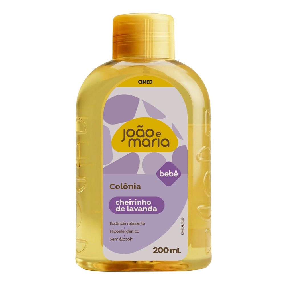 Colônia João e Maria Bebê Cimed Cheirinho de Lavanda 200ml