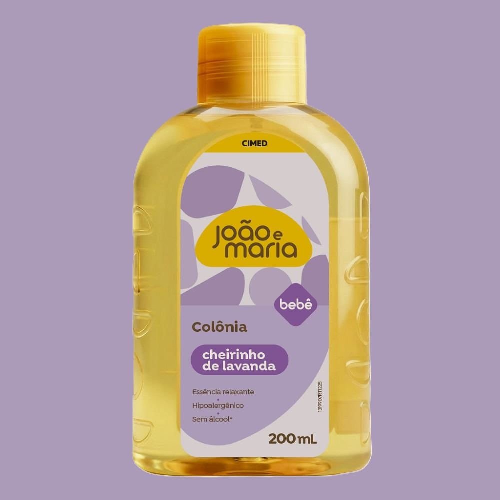 Colônia João e Maria Bebê Cimed Cheirinho de Lavanda 200ml 200ml 3