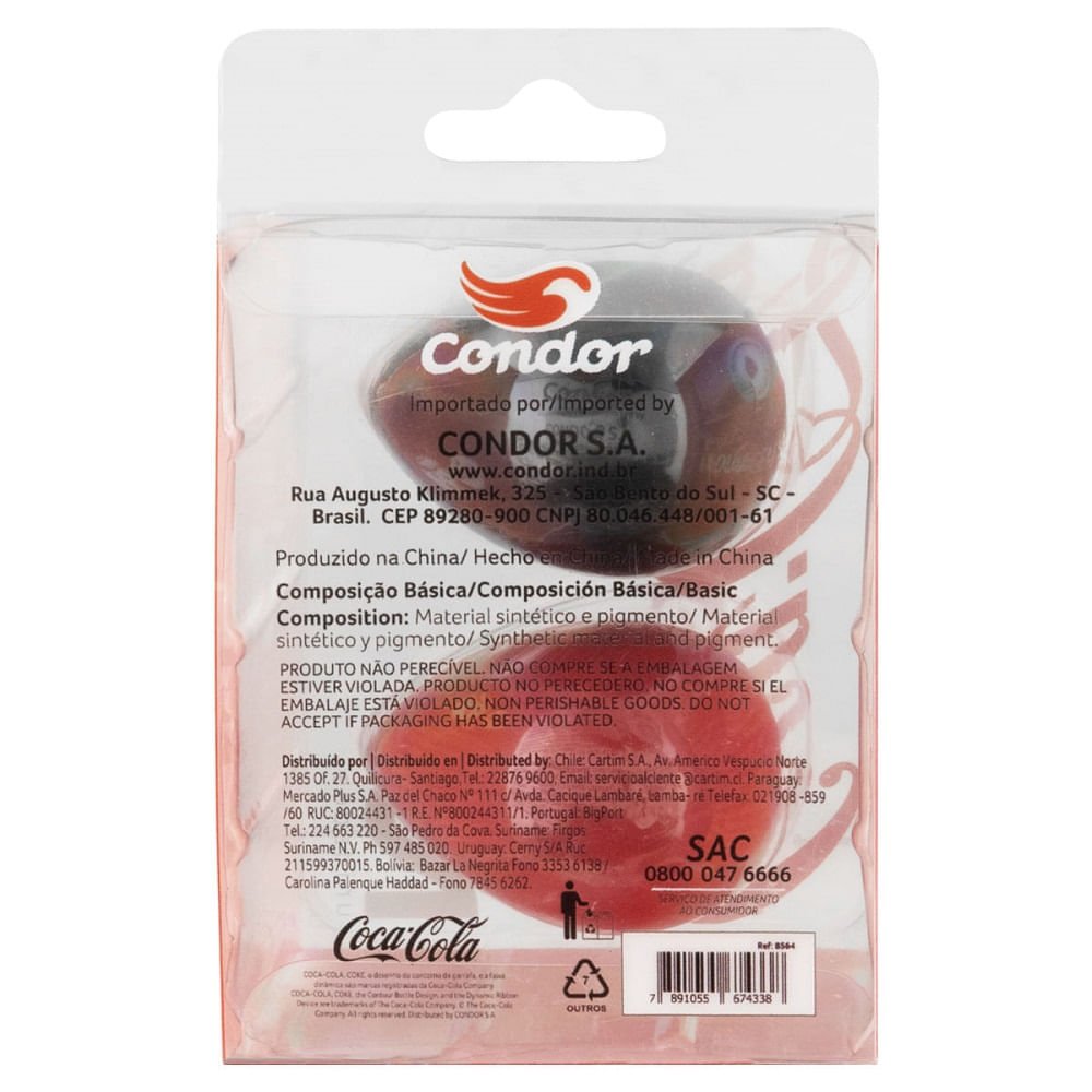 Kit Esponja de Maquiagem CONDOR Coca Cola 2 Unidades Preto/Vermelho 2