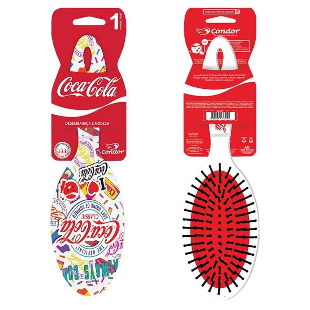Escova de Cabelo CONDOR Coca-Cola 1un Preto 4