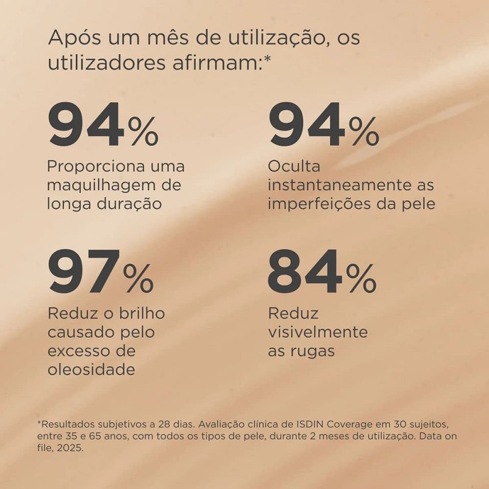 Base com Protetor Solar Facial Isdin Coverage 1.0 Pearl 30g 30g 5