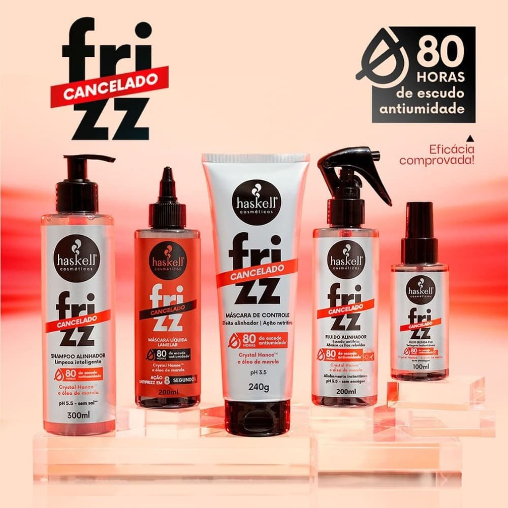 Fluido Capilar Alinhador Haskell Frizz Cancelado 200ml 200ml 3