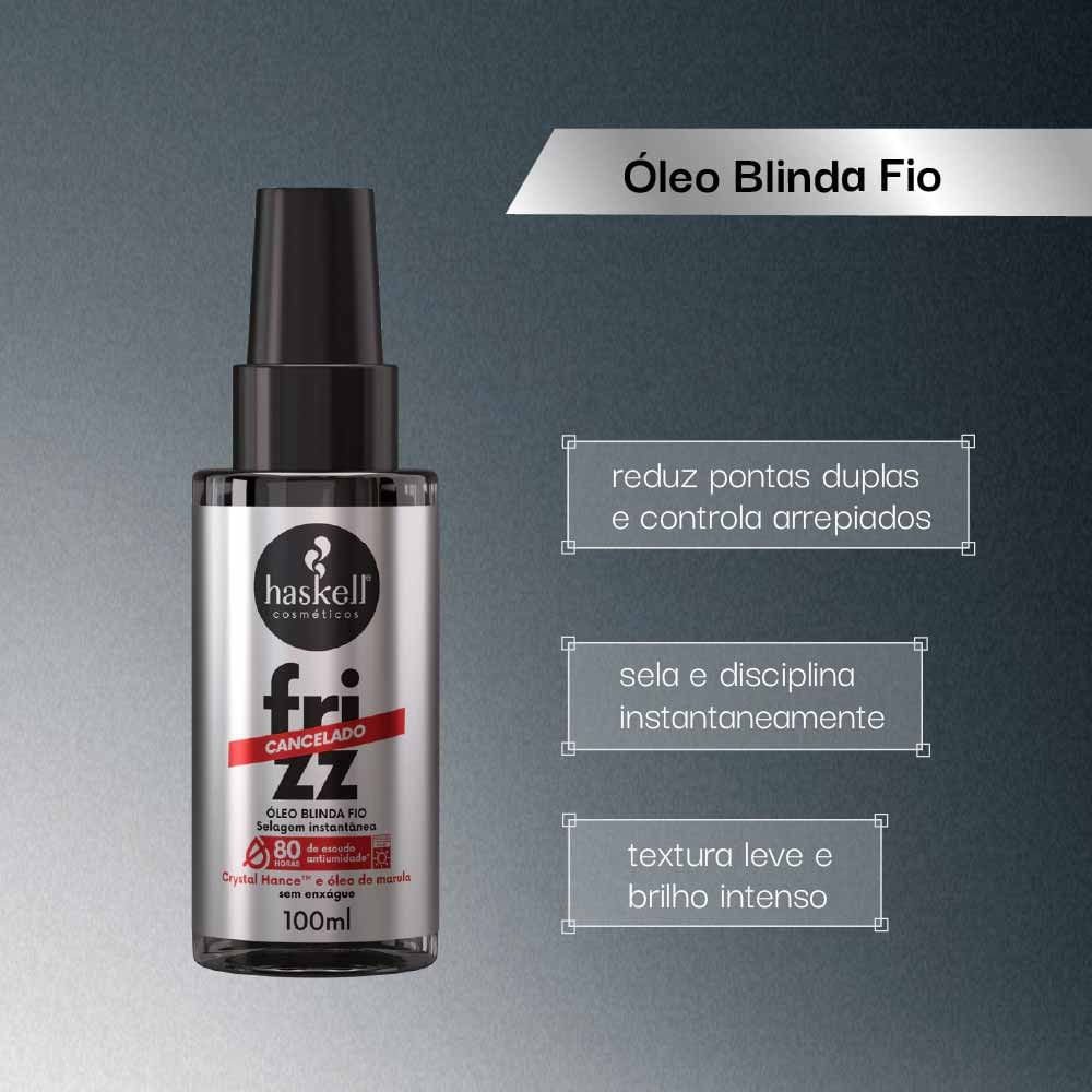 Óleo Capilar Haskell Frizz Cancelado 100ml 100ml 2