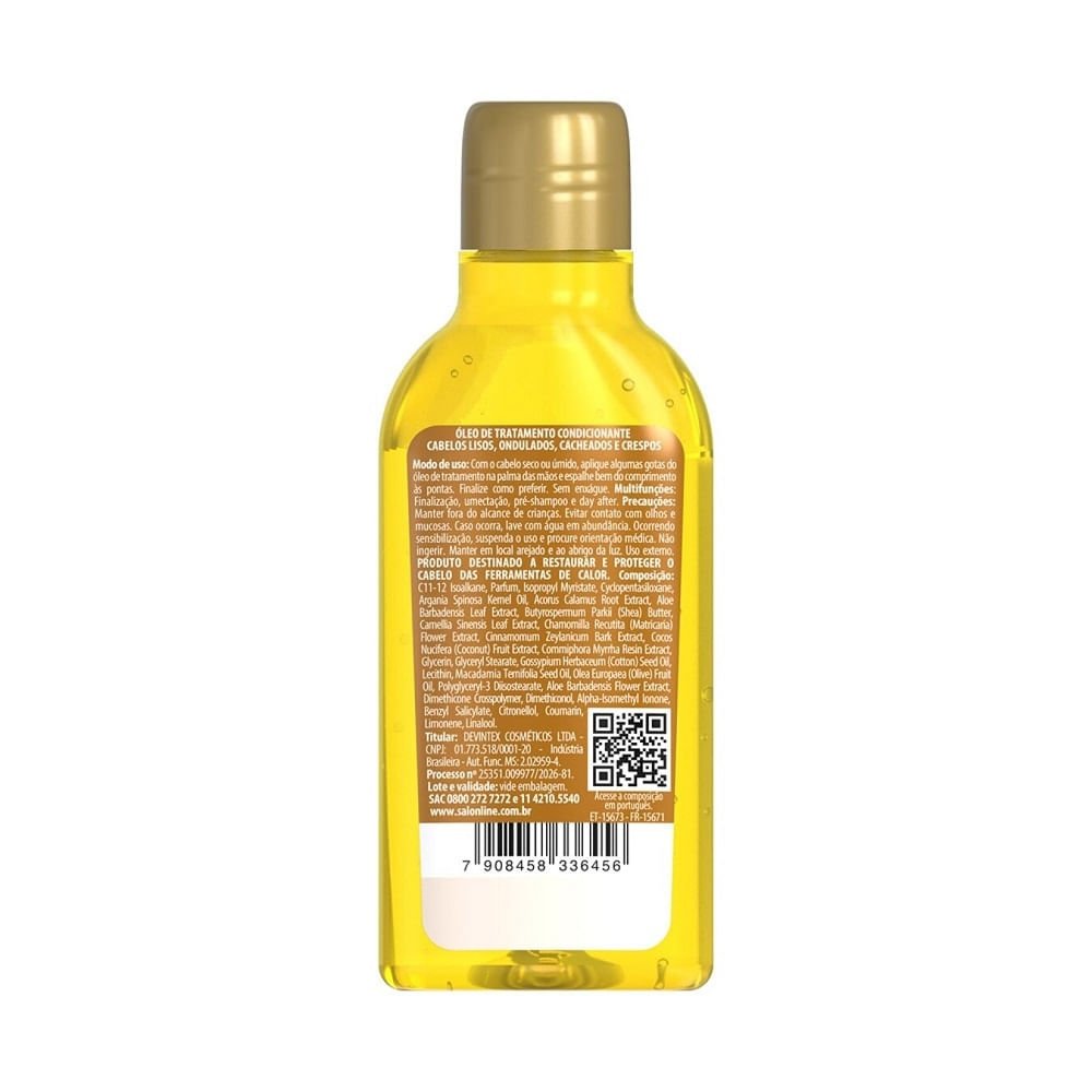 Óleo de Tratamento Reconstrutor Salon Line Argan Oil 50ml 50ml 2