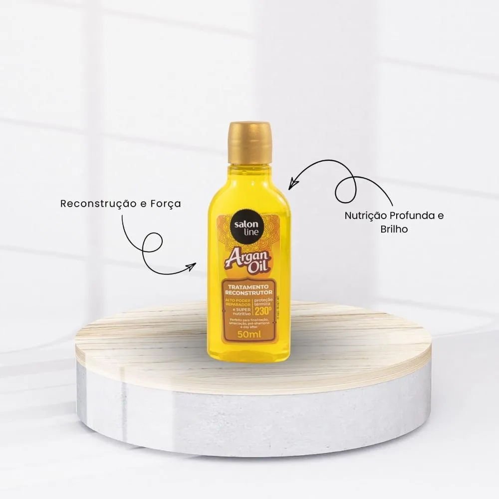Óleo de Tratamento Reconstrutor Salon Line Argan Oil 50ml 50ml 3
