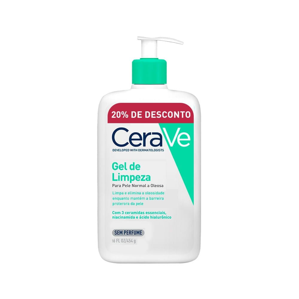 Gel de Limpeza CeraVe Pele Normal a Oleosa 454g 454g 1