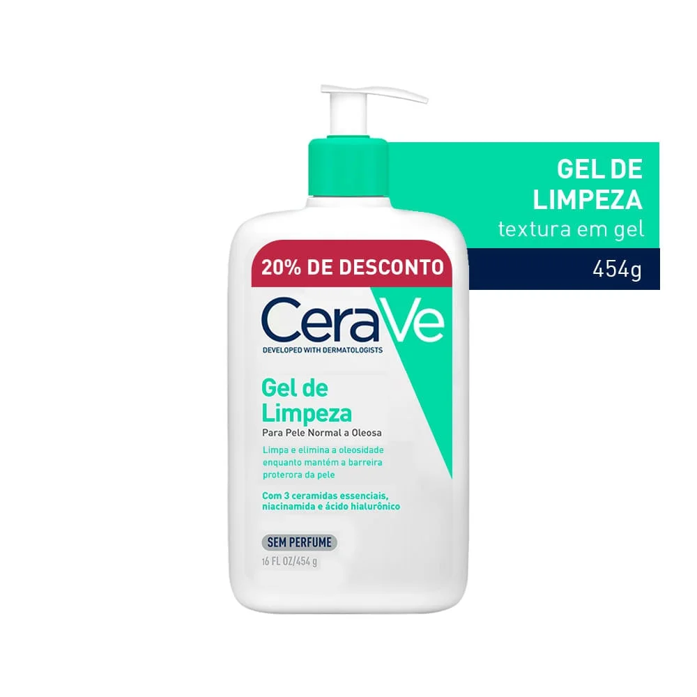 Gel de Limpeza CeraVe Pele Normal a Oleosa 454g 454g 2