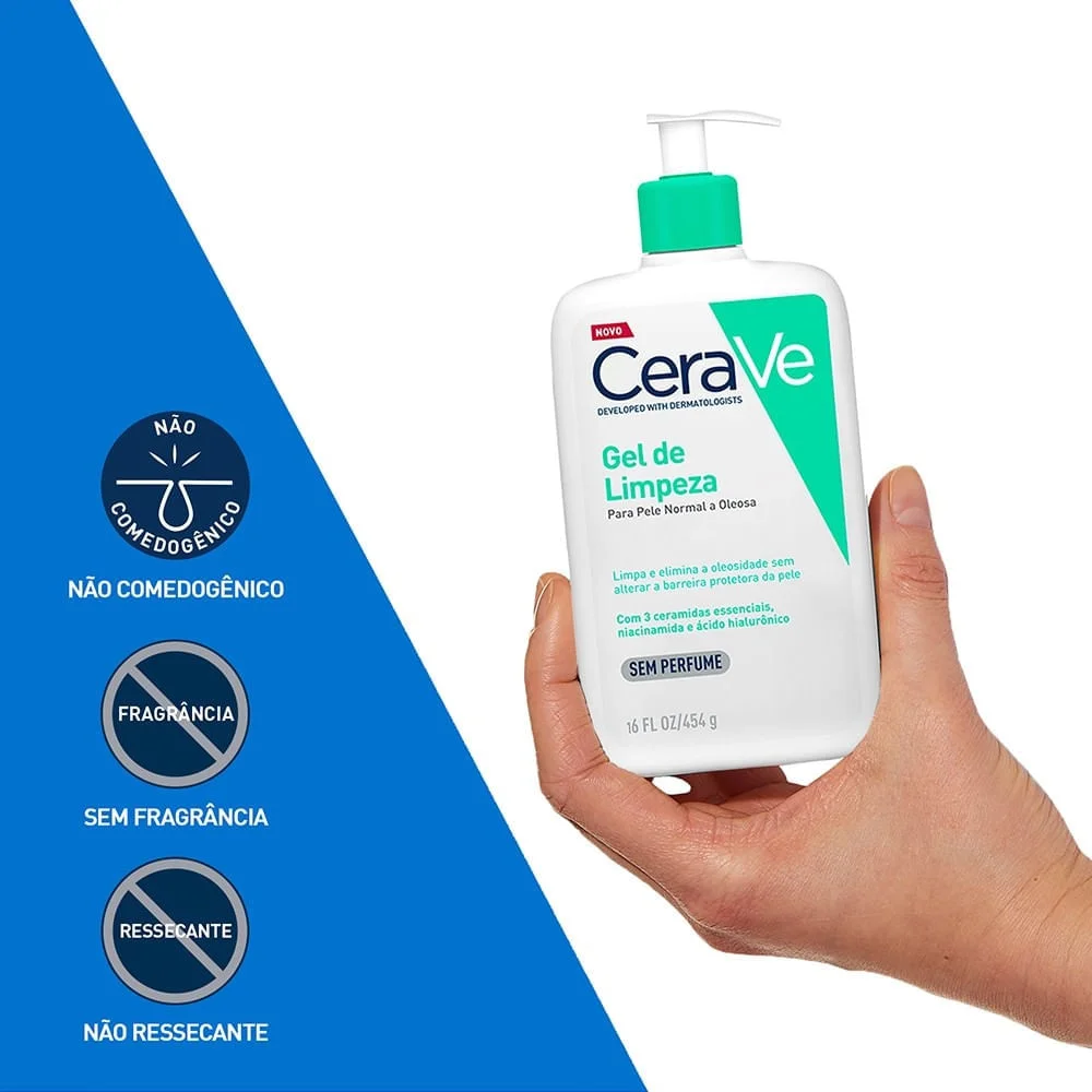 Gel de Limpeza CeraVe Pele Normal a Oleosa 454g 454g 3