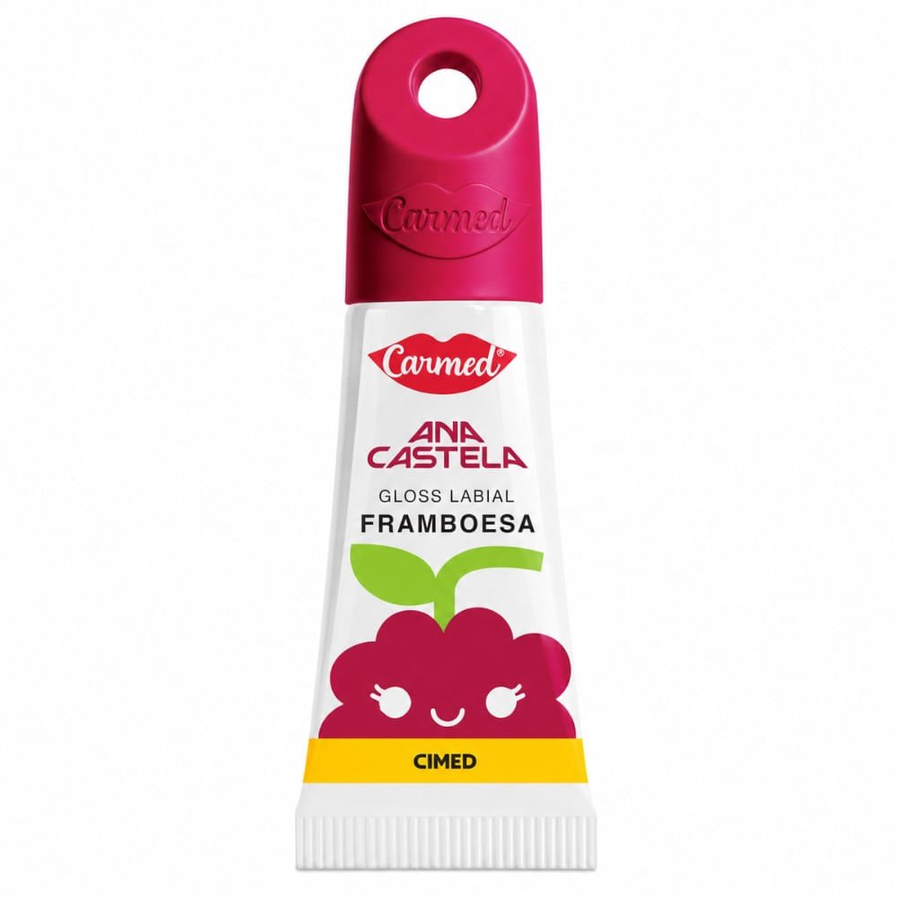 Gloss Labial Carmed Ana Castela Framboesa 5g