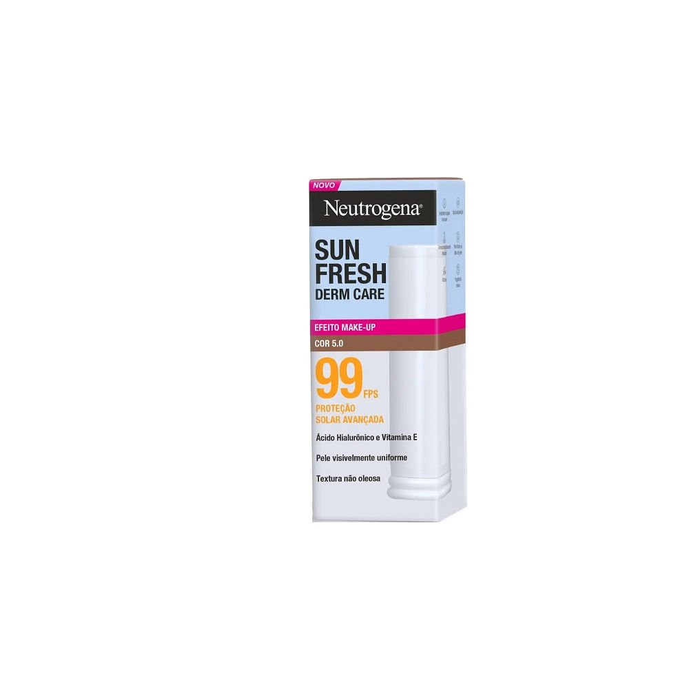 Protetor Solar em Bastão Neutrogena Sun Fresh Derm Care Fps99 Cor 5.0 14g