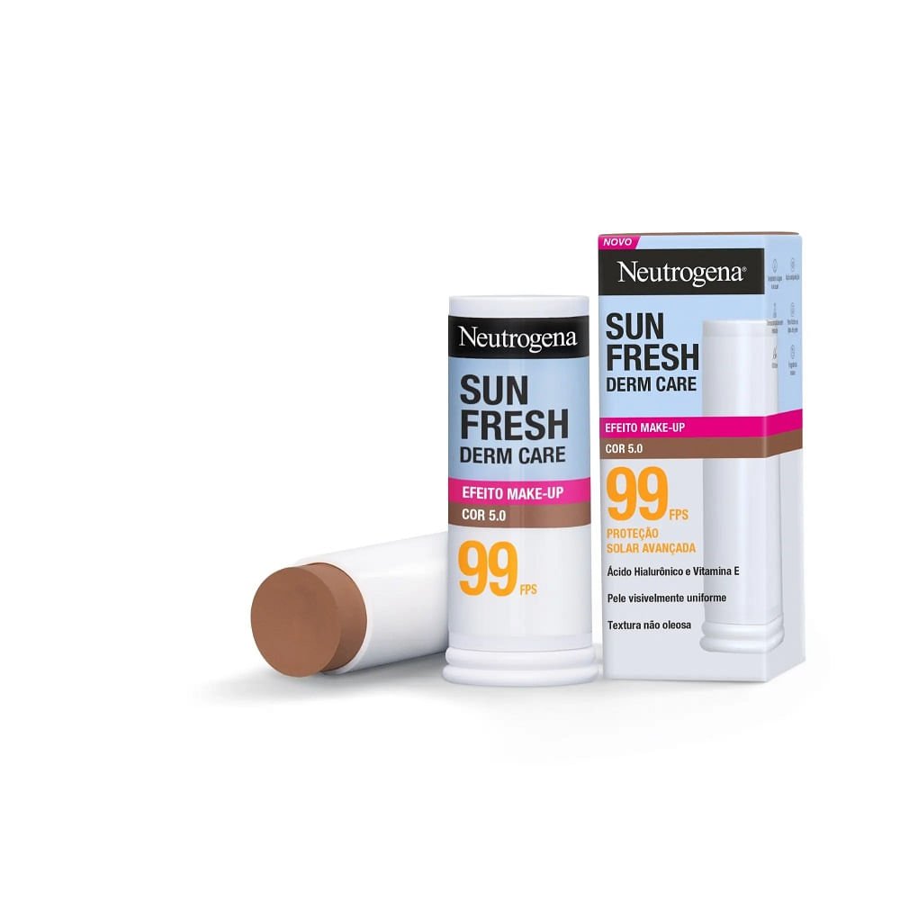 Protetor Solar em Bastão Neutrogena Sun Fresh Derm Care Fps99 Cor 5.0 14g 14g 3