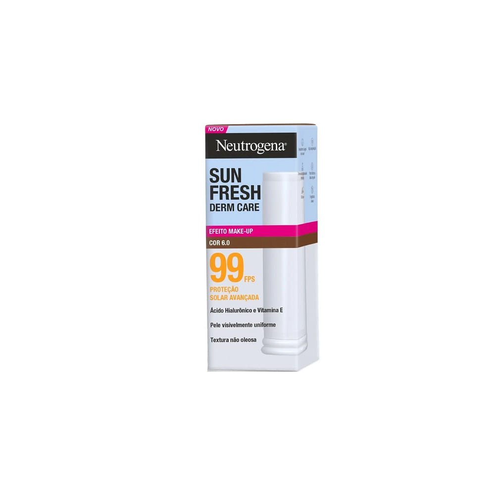 Protetor Solar em Bastão Neutrogena Sun Fresh Derm Care FPS99 Cor 6.0 14g
