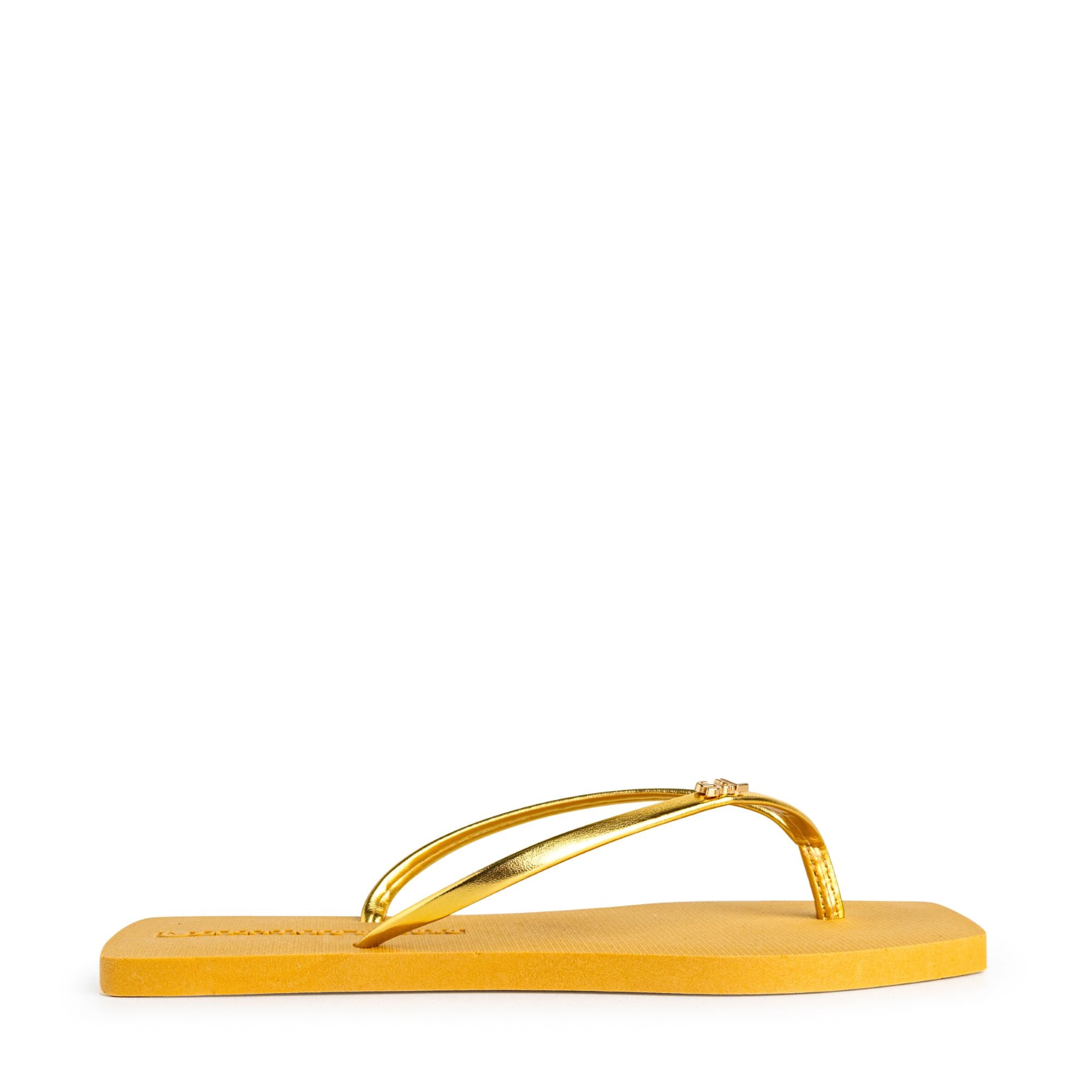 Rasteira Pop Sun Ouro com Mostarda POPSUN_2 Dourado 3