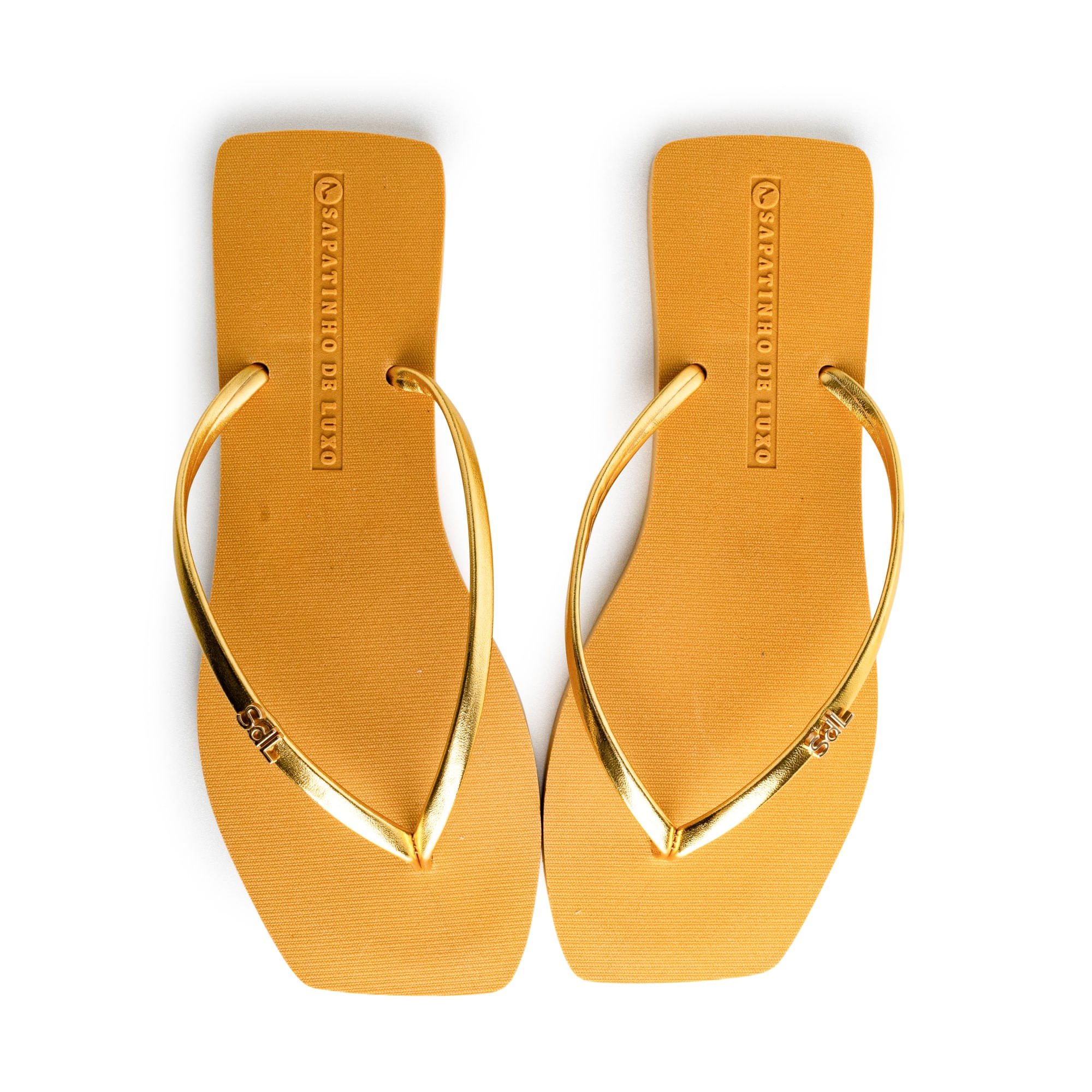 Rasteira Pop Sun Ouro com Mostarda POPSUN_2 Dourado 5