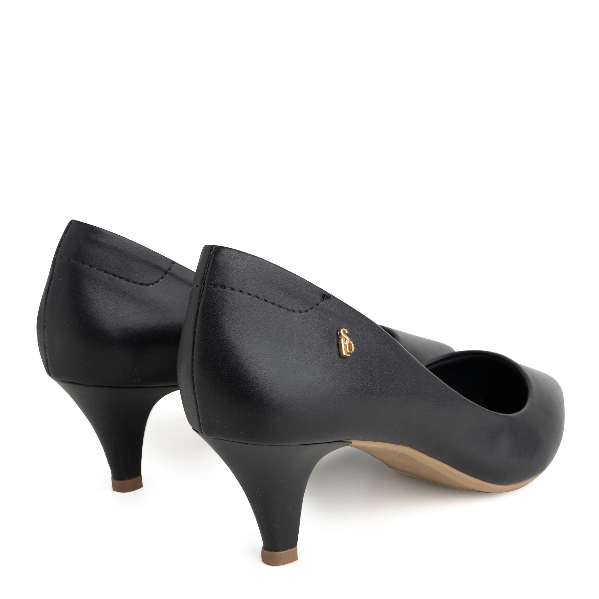Scarpin Napa Mestiço Preto Salto Médio 10070.01_1 Preto 4