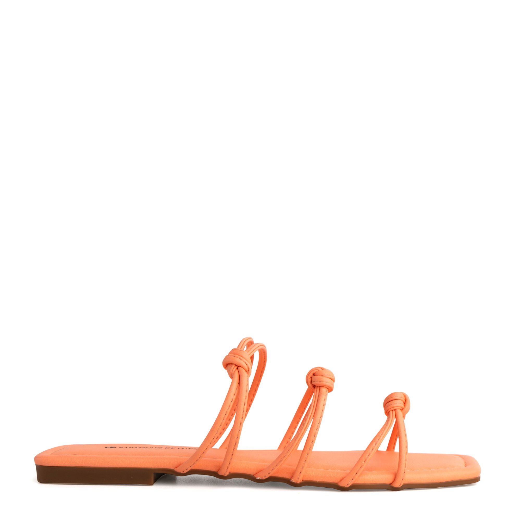 Rasteira Peach com Três Tiras 1380.263_3 Laranja 3