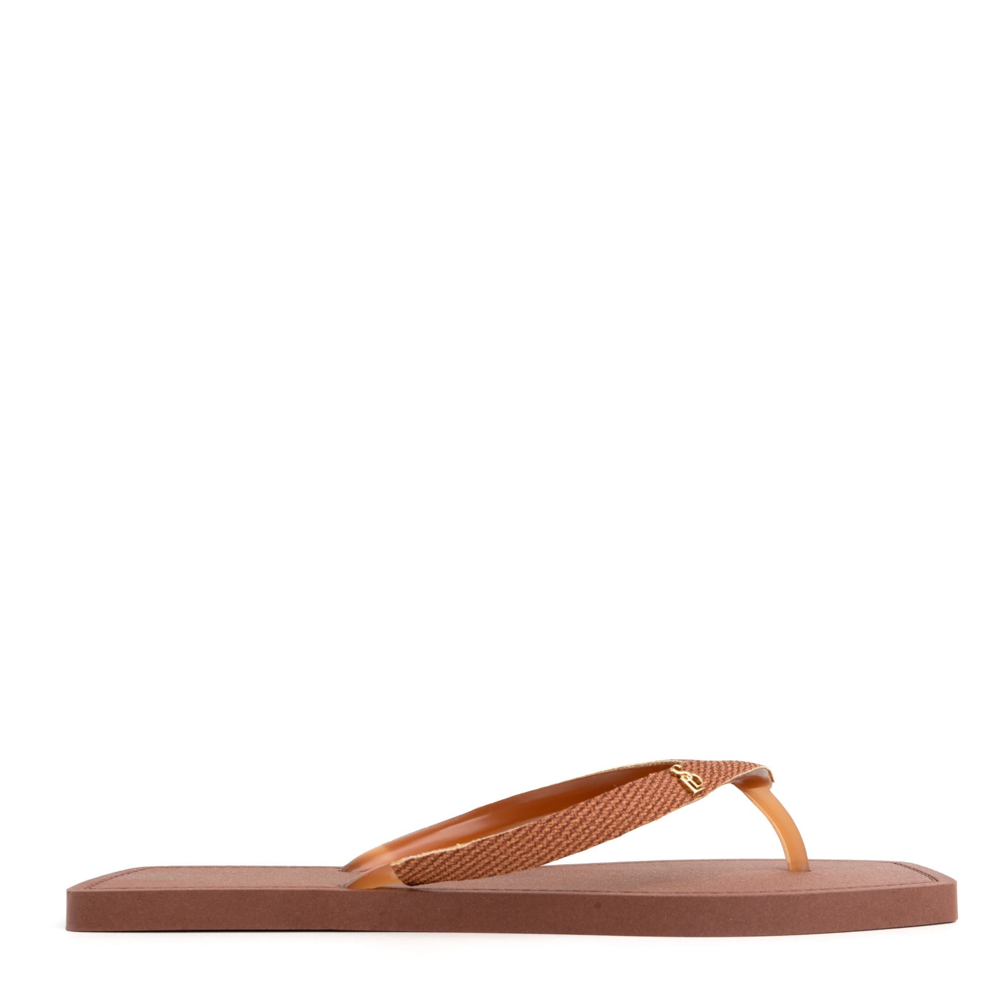 Rasteira Choco Tira PVC com Enfeite SDL 450.03_2 Marrom 3