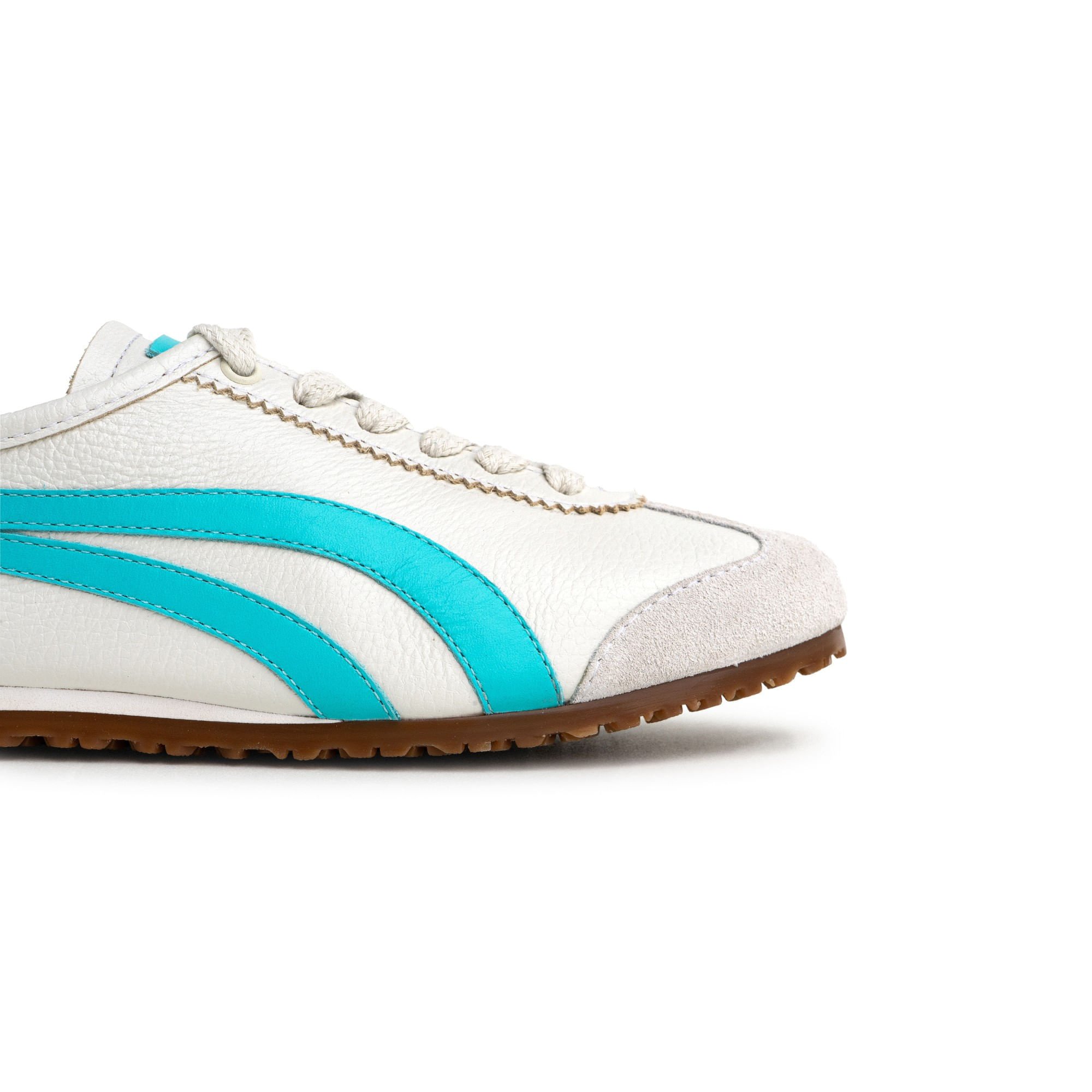 Tênis Flat em Couro Off White Tiras laterais Tifany e Sola Baixa KANSAI_6 Off White/Azul 8