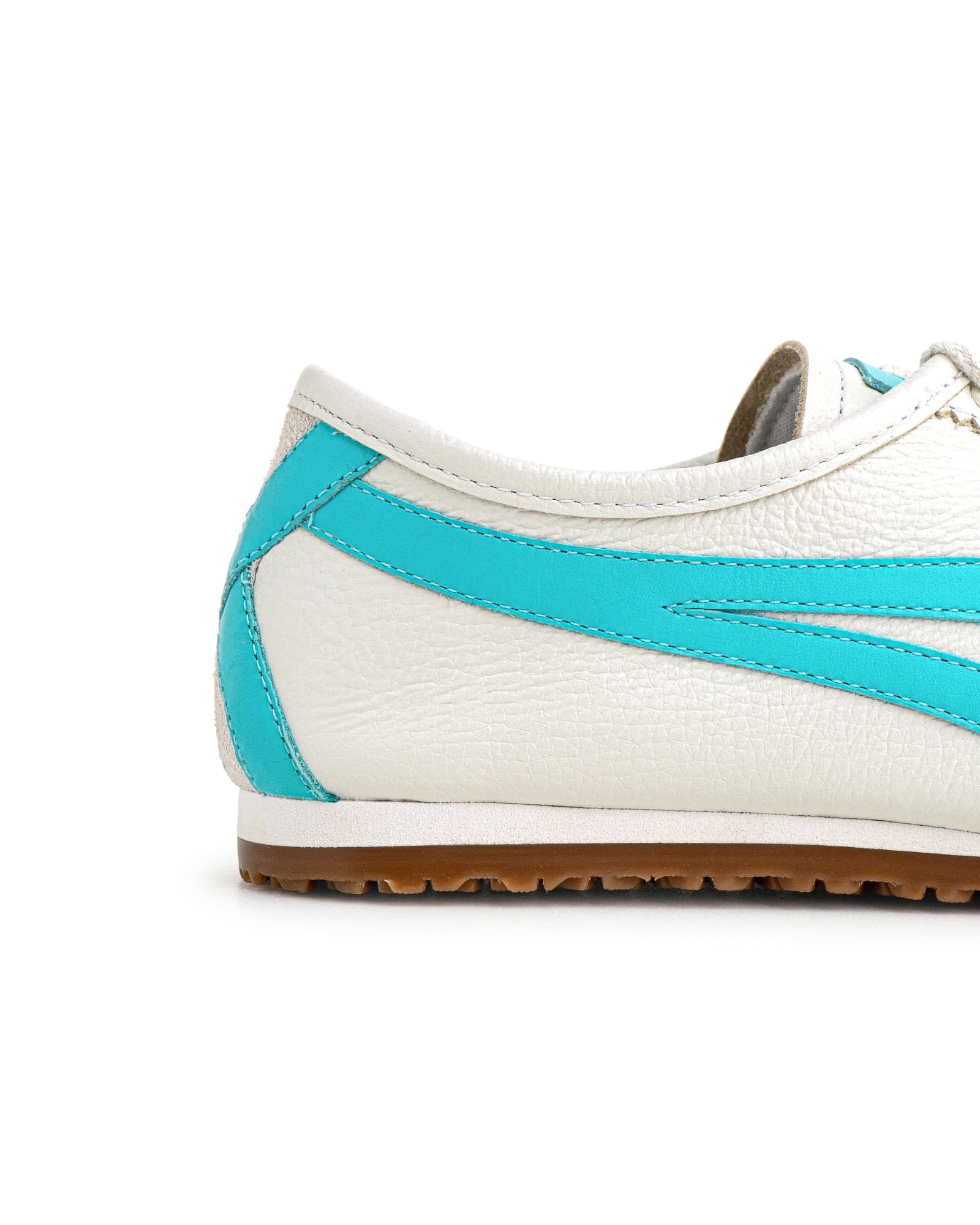 Tênis Flat em Couro Off White Tiras laterais Tifany e Sola Baixa KANSAI_6 Off White/Azul 9