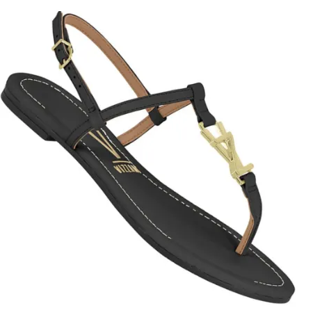 Sandalia Vizzano Feminina Tipo Chinelo Slide 6235.1177 Preto 2