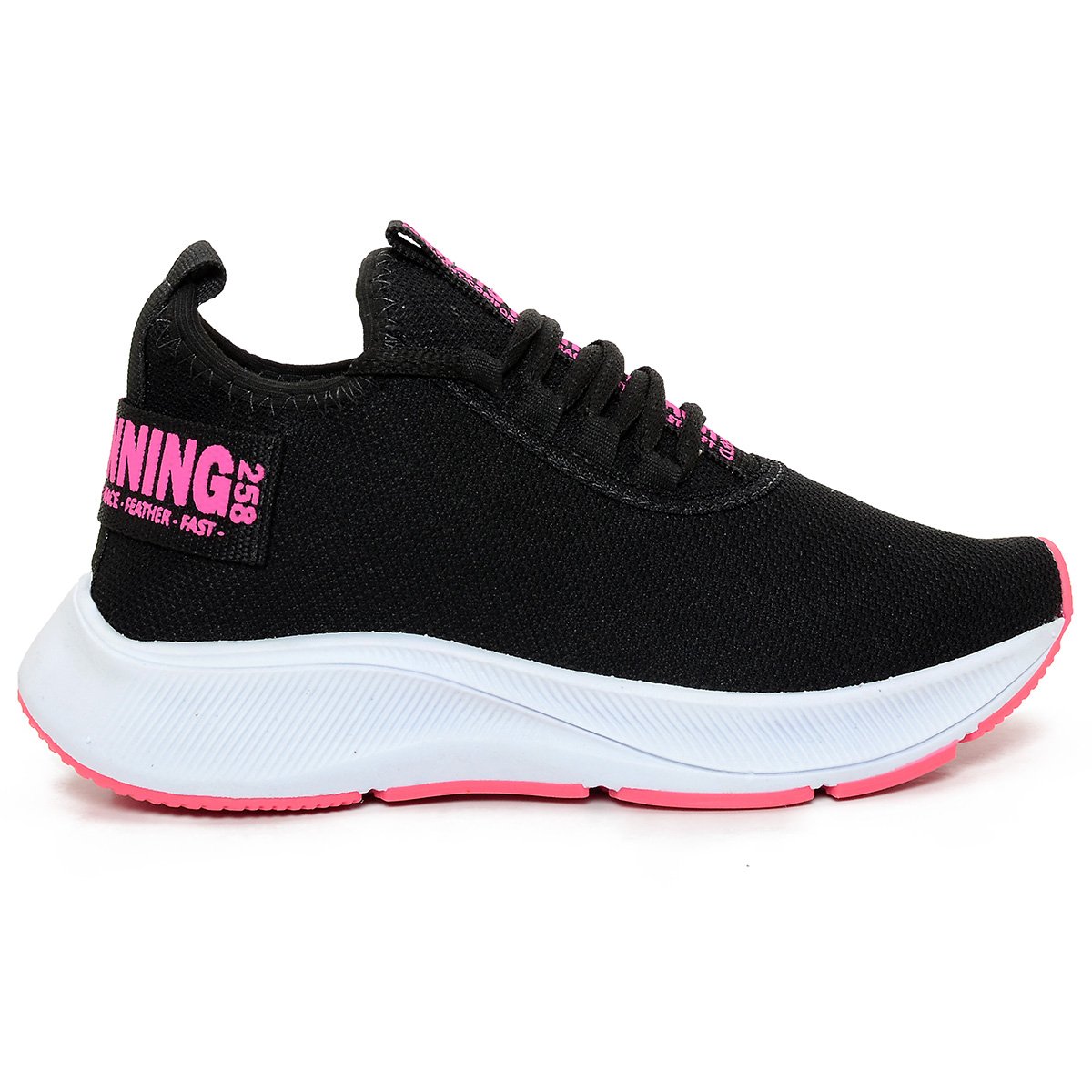 Tenis Feminino para Academia Esportivo Caminhada BF Shoes Preto 3