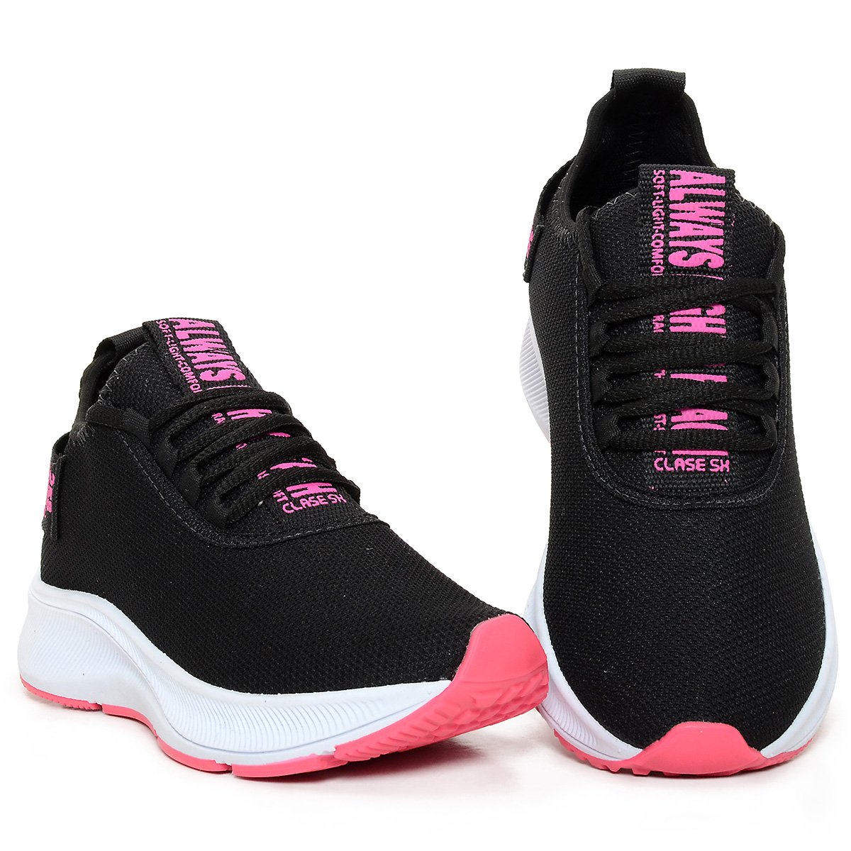 Tenis Feminino para Academia Esportivo Caminhada BF Shoes Preto 4