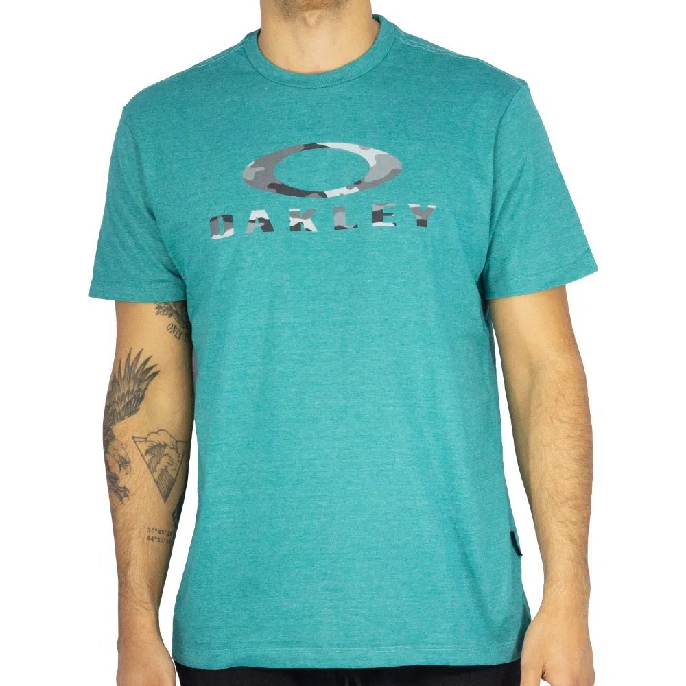 Camiseta Oakley Camuflada Highline Camo Tee Masculina em Promoção