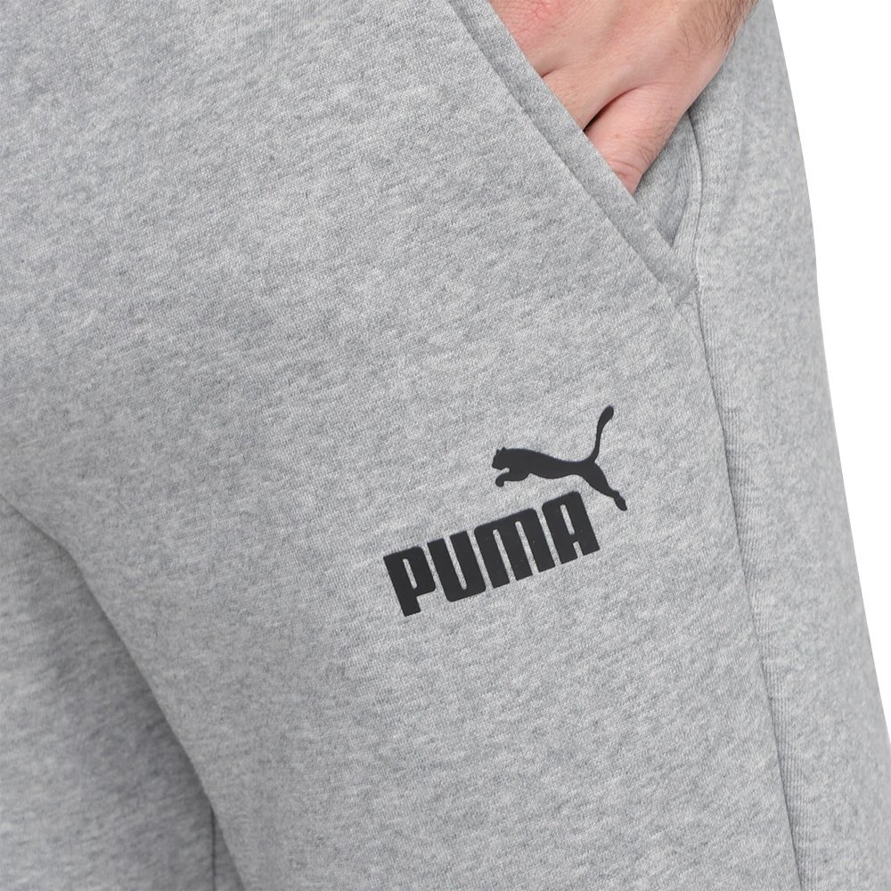 Calça Puma ESS Logo Masculina Cinza 4
