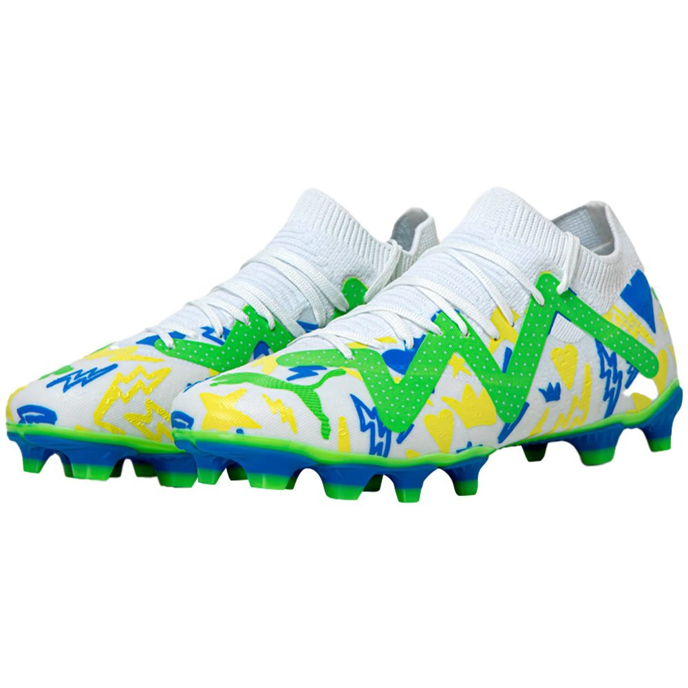 Chuteira Puma Future Match NJr Masculina Branco 1
