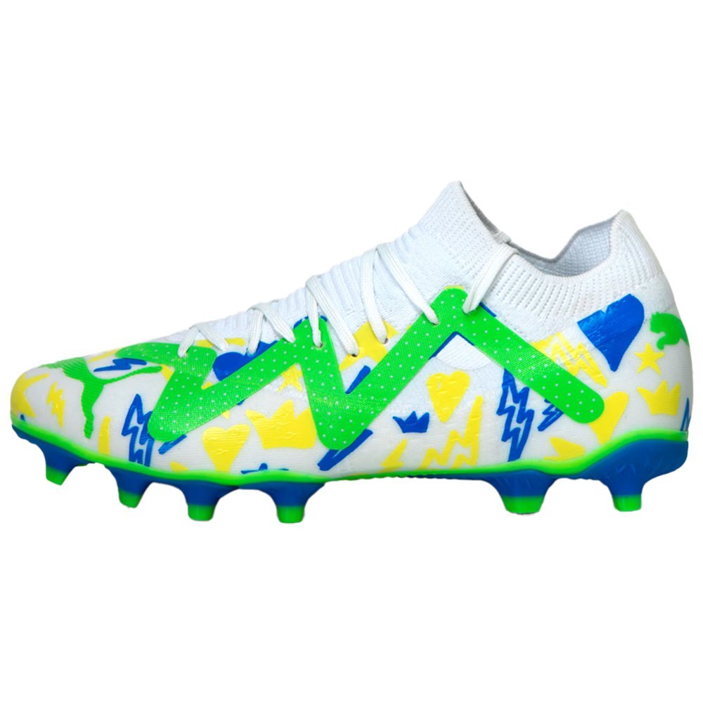 Chuteira Puma Future Match NJr Masculina Branco 2