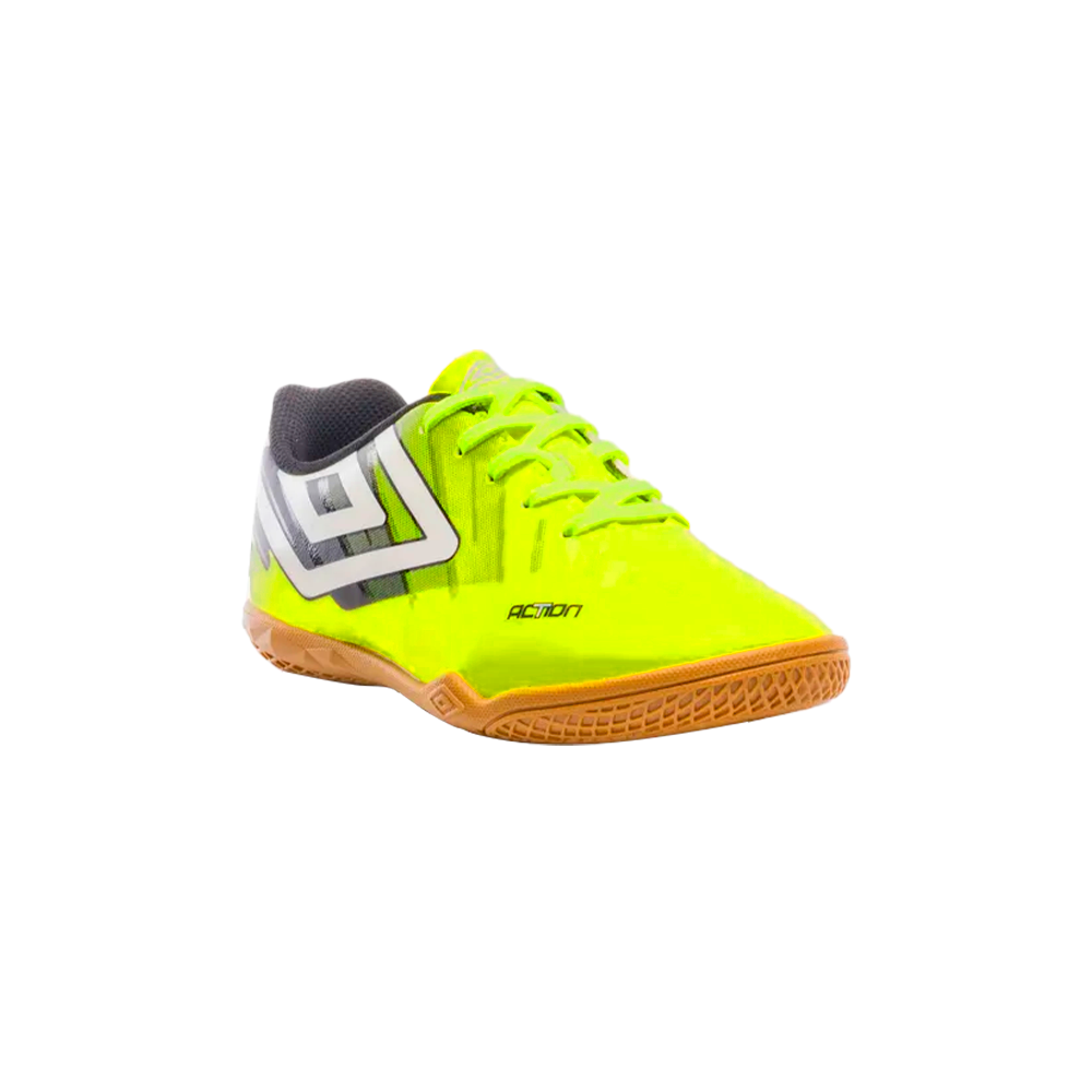 Tênis Futsal Umbro Action Juvenil Masculino Amarelo 3
