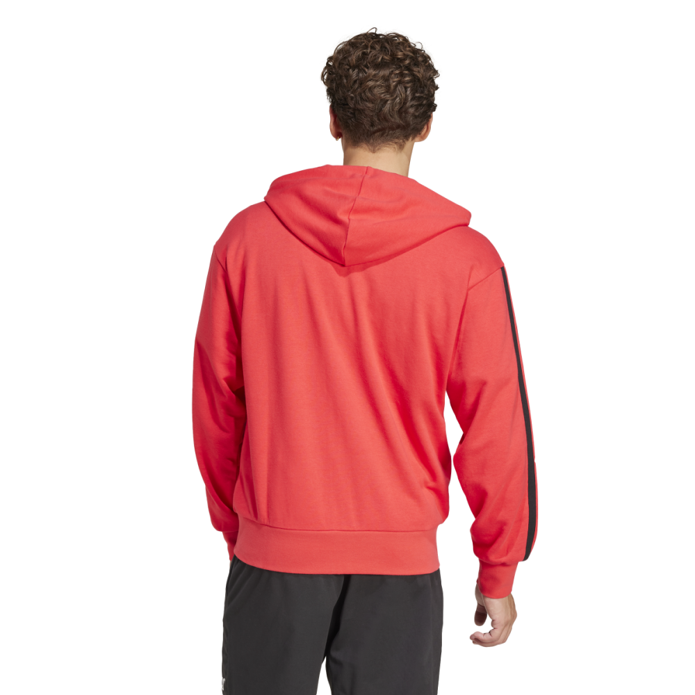 Jaqueta Adidas Essentials 3 Listras Masculino Vermelho 2