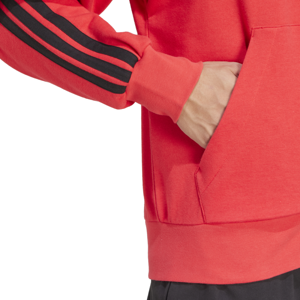 Jaqueta Adidas Essentials 3 Listras Masculino Vermelho 4
