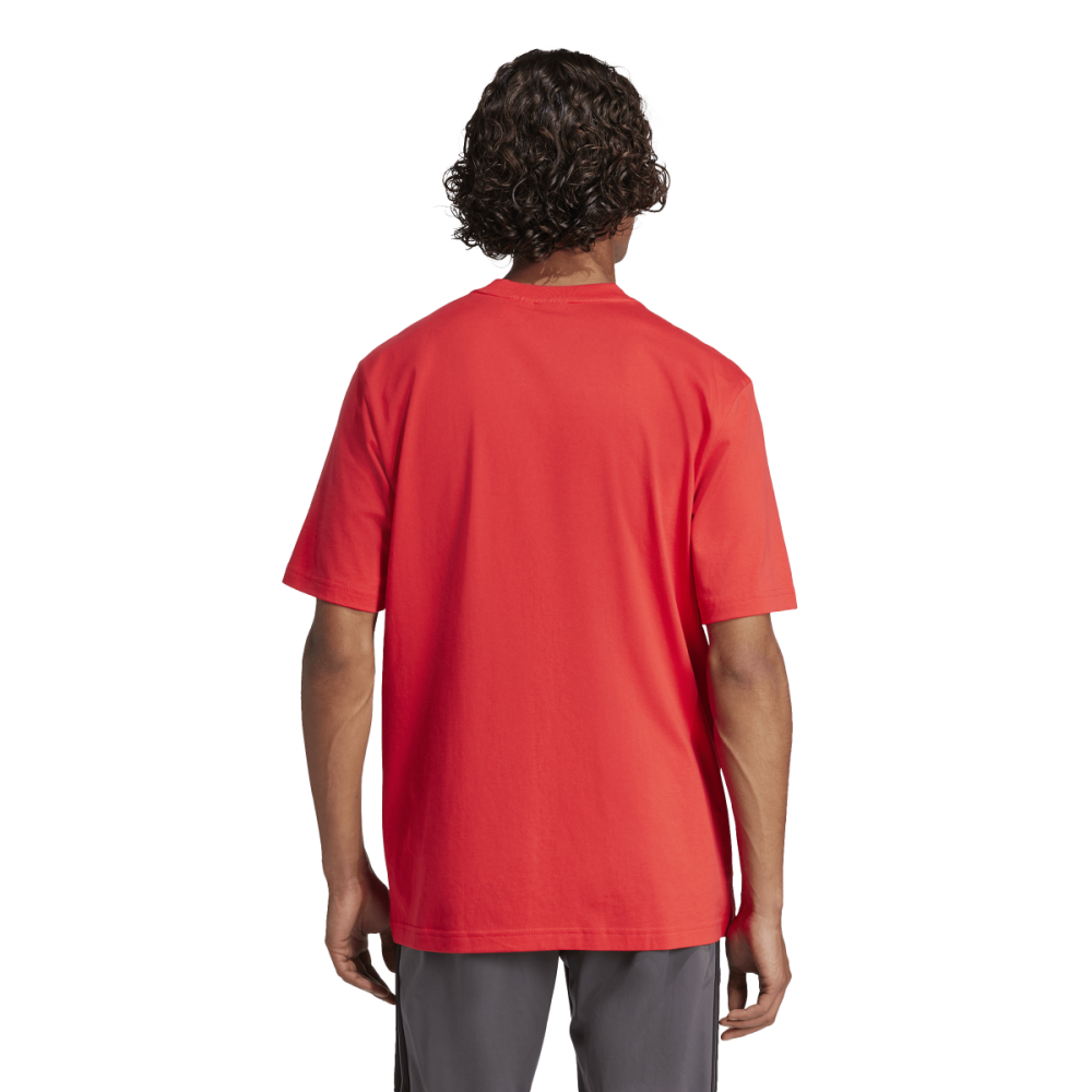 Camiseta Adidas Essentials Linear Single Jersey Masculina Vermelho 2