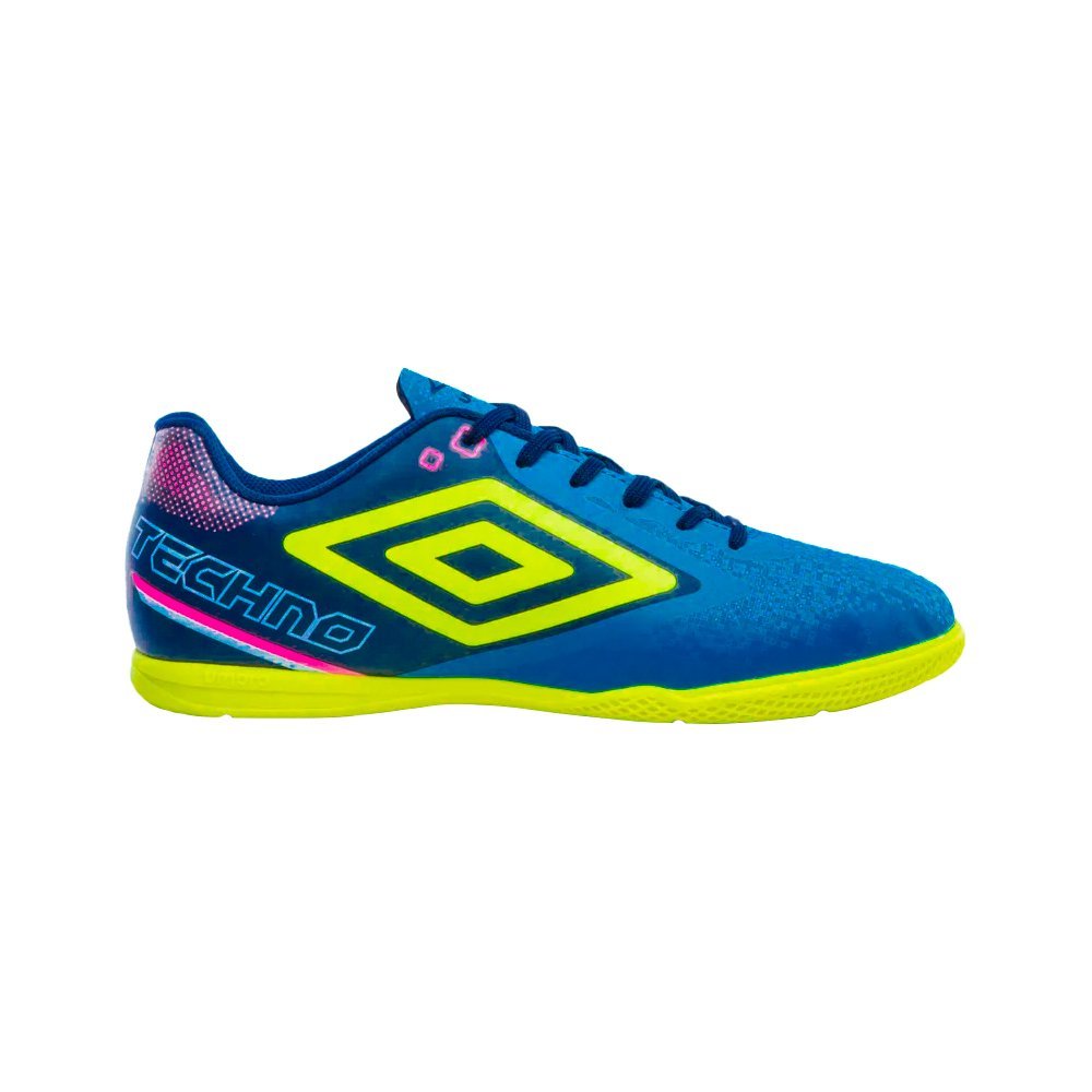 Tênis Futsal Umbro Techno II Juvenil Masculino Azul 3