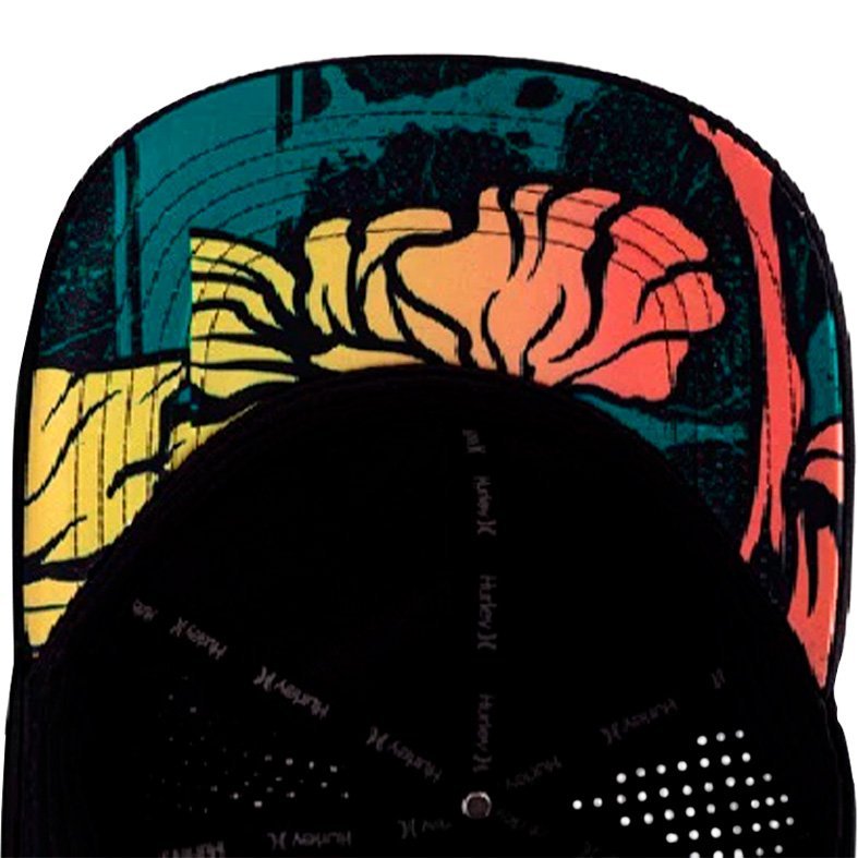 Boné Hurley Flower Masculino Preto 3