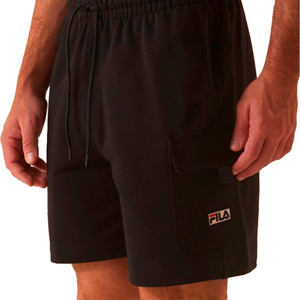 Bermuda Fila Comfort Cargo Letter Masculina Preto 3