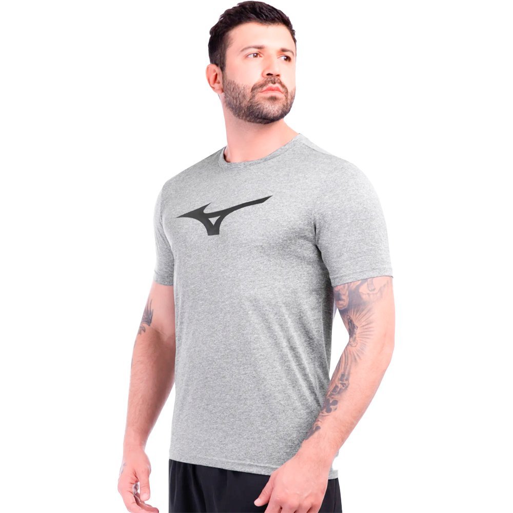 Camiseta Mizuno Run Spark Masculina Cinza 3