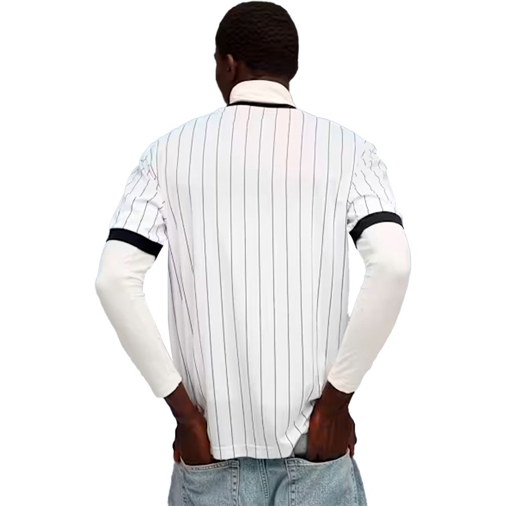 Camiseta Puma Essentials Striped Masculina Branco 2