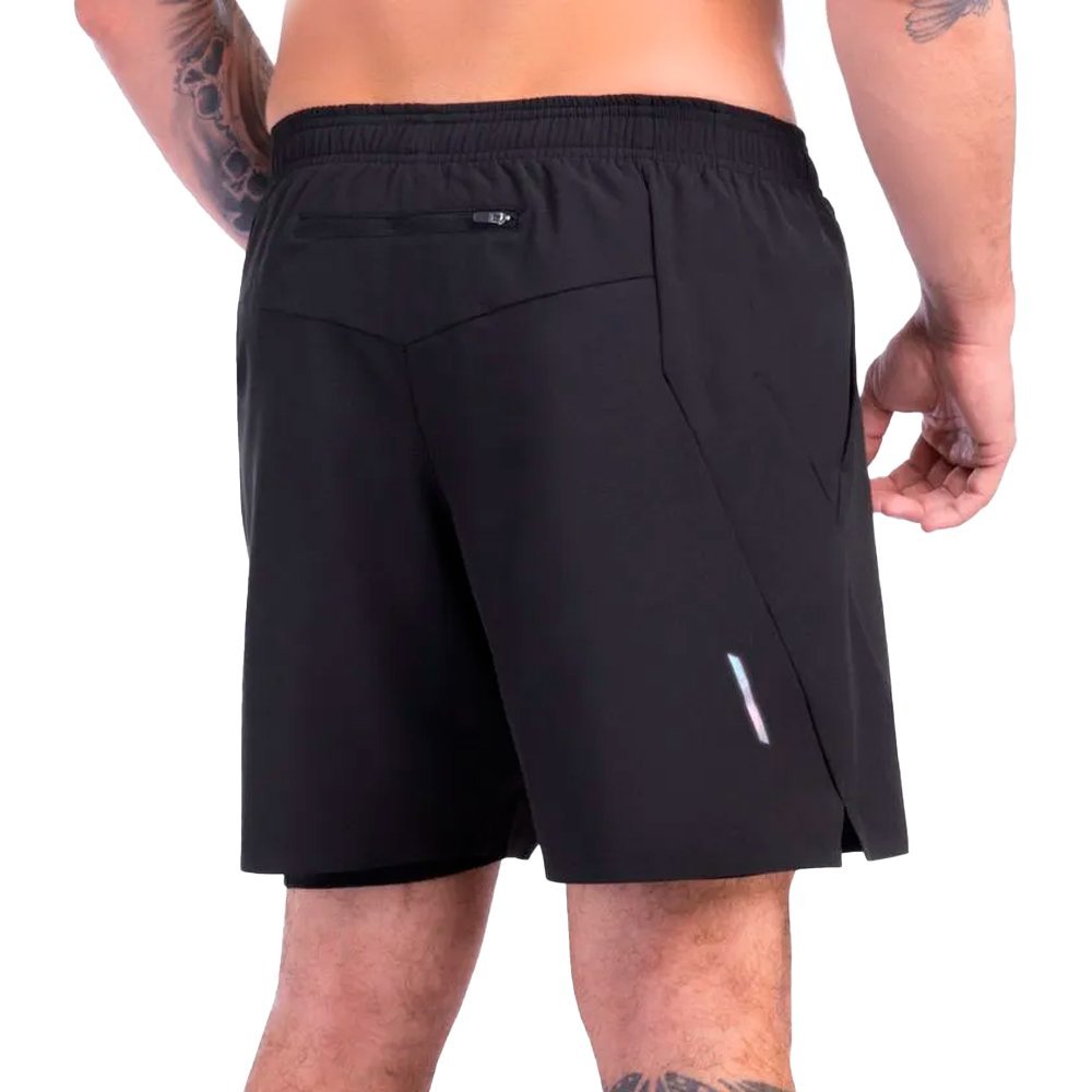 Bermuda Mizuno 2 em 1 High 3/7 Masculina Preto 2