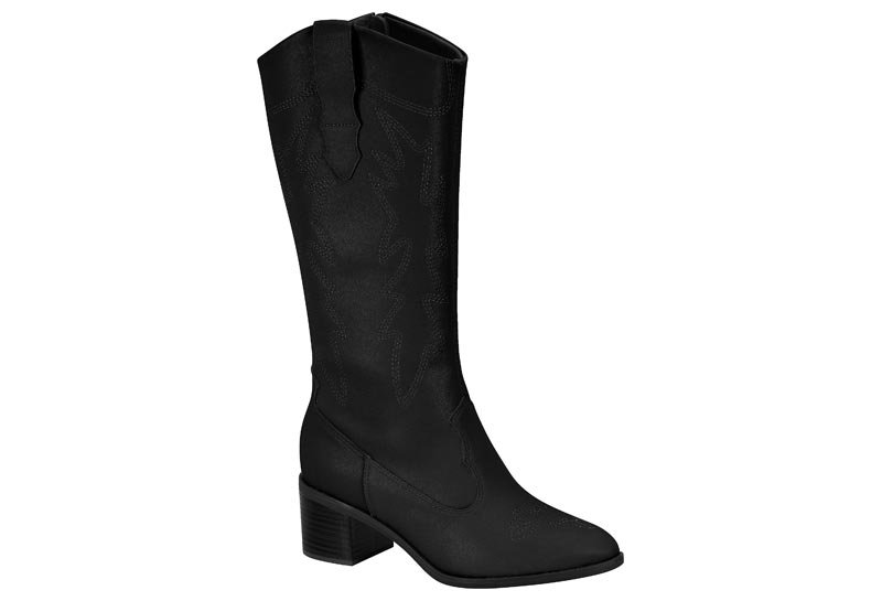 Bota Western Feminina Beira Rio 9066-105 Preto 1