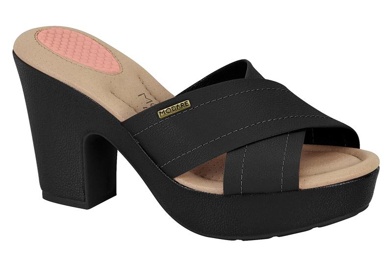 Tamanco Plataforma Modare 7165-105 Preto 1