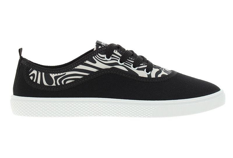 Tênis Feminino Moleca Estampa Color 5761-102 Preto 2
