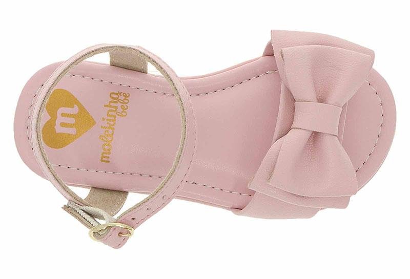 Sandália Bebê Molekinha  Laço 2114-275 Rosa 6