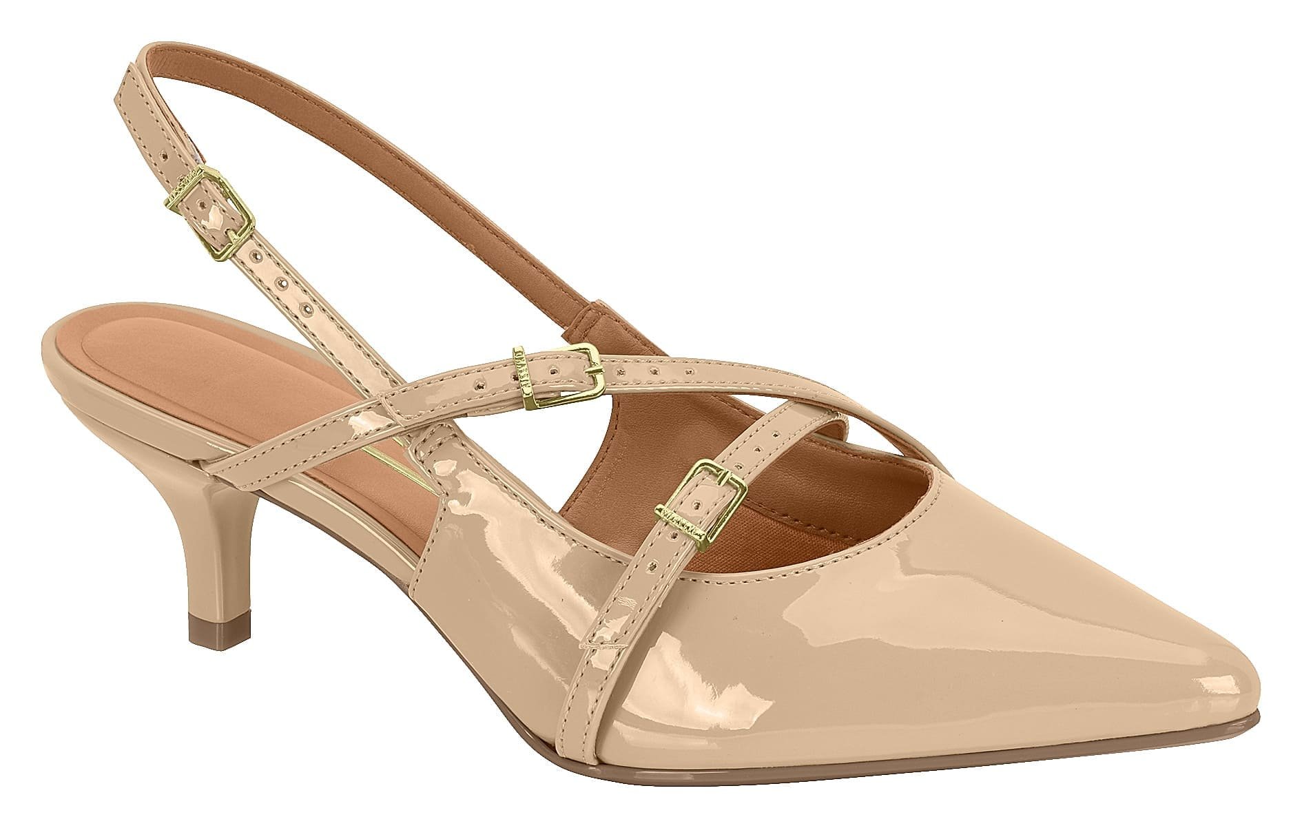 Sapato Scarpin Slingback Feminino Vizzano 1122-885 Bege 1